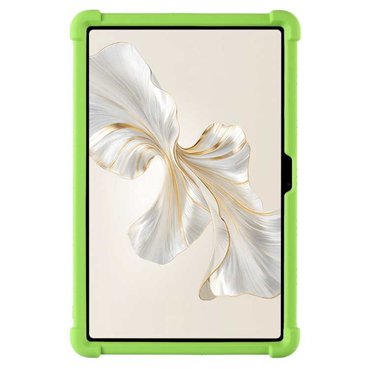 For Honor Pad 9 Pro / Pad V8 Pro Silicone Case with Kickstand Rugged Protective Cover - Green