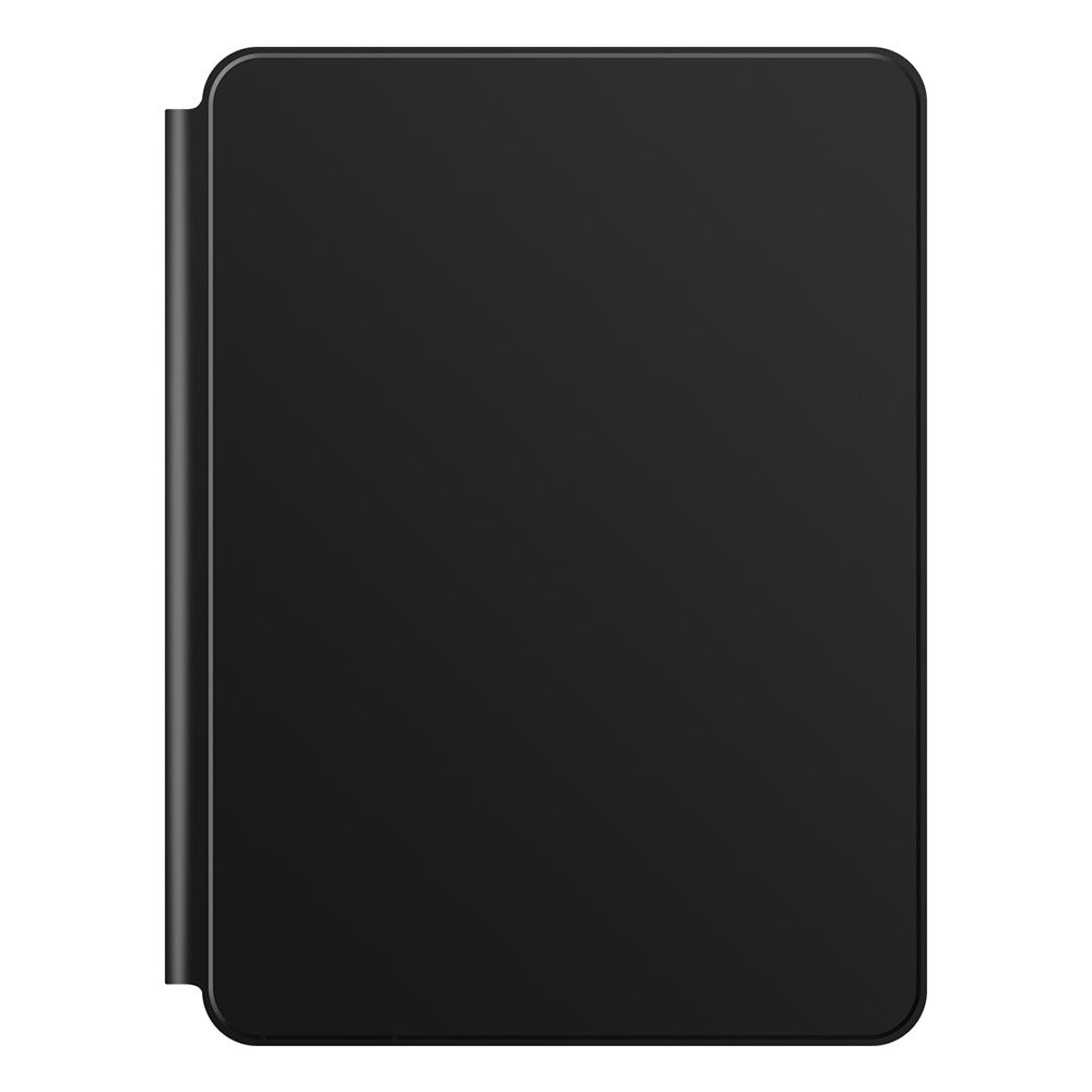 For iPad Pro 13 (2024) Smart Pogo Pin Direct Connection Keyboard + Leather Tablet Case