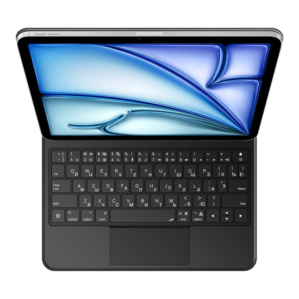 Keyboard For iPad Air 11 (2025) (2024) / Air (2022) (2020) / Pro 11 (2022) (2021) (2020) (2018) Pogo Pin Direct Connection Keyboard (Russian)