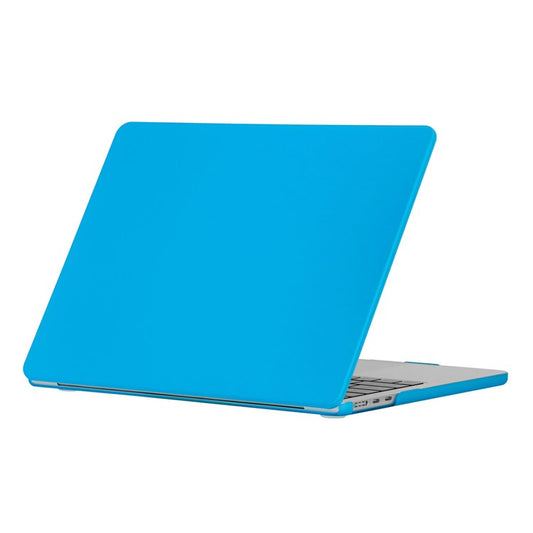 For MacBook Air 13 inch (2025) / (2024) A3113 M3 / (2022) A2681 Matte Finish Protective Laptop Cover Hard PC Notebook Case - Aqua Blue