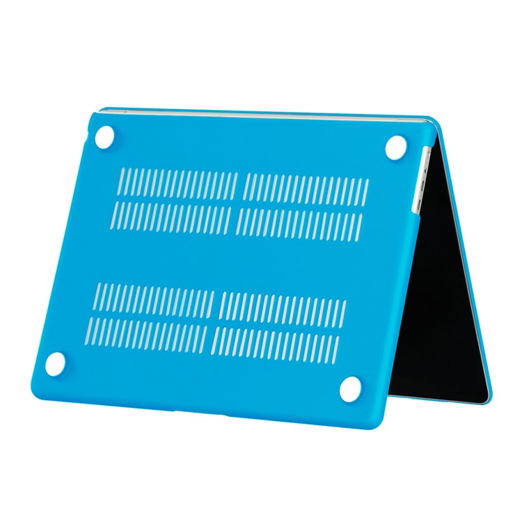 For MacBook Air 13 inch (2025) / (2024) A3113 M3 / (2022) A2681 Matte Finish Protective Laptop Cover Hard PC Notebook Case - Aqua Blue