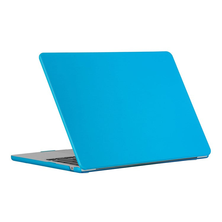 For MacBook Air 13 inch (2025) / (2024) A3113 M3 / (2022) A2681 Matte Finish Protective Laptop Cover Hard PC Notebook Case - Aqua Blue