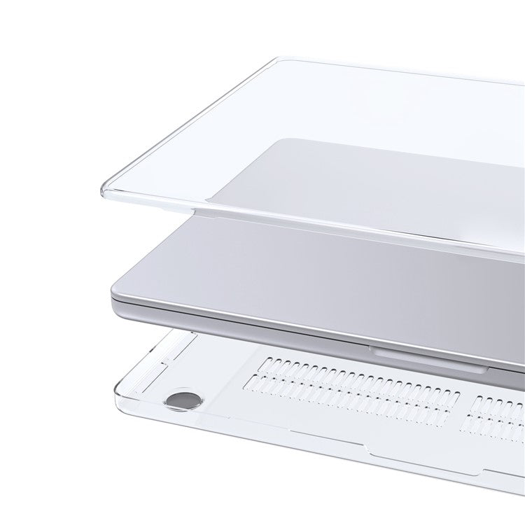 LENTION For MacBook Pro 16 inch (2024) (2023) (2021) Laptop Plastic Case Front and Back Transparent Protective Notebook Cover