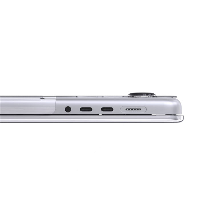 LENTION For MacBook Pro 16 inch (2024) (2023) (2021) Laptop Plastic Case Front and Back Transparent Protective Notebook Cover