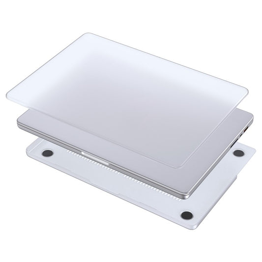 LENTION For MacBook Air 13 inch (2025) / (2024) / (2022) A2681 Hard PC Laptop Case Anti-Scratch Matte Notebook Protective Cover - Transparent White