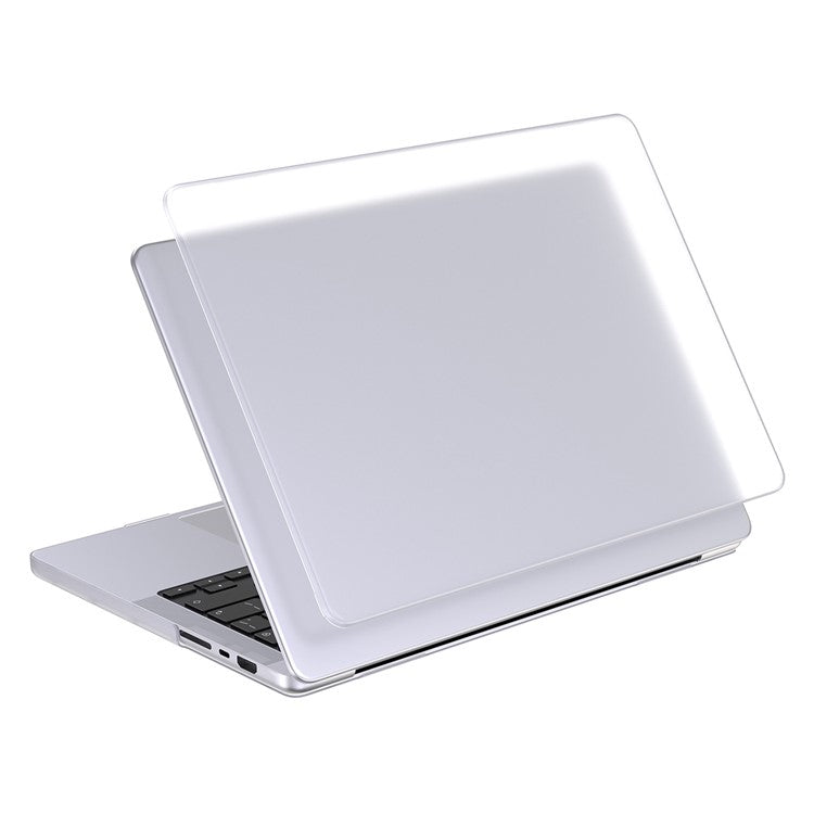 LENTION For MacBook Air 13 inch (2025) / (2024) / (2022) A2681 Hard PC Laptop Case Anti-Scratch Matte Notebook Protective Cover - Transparent White