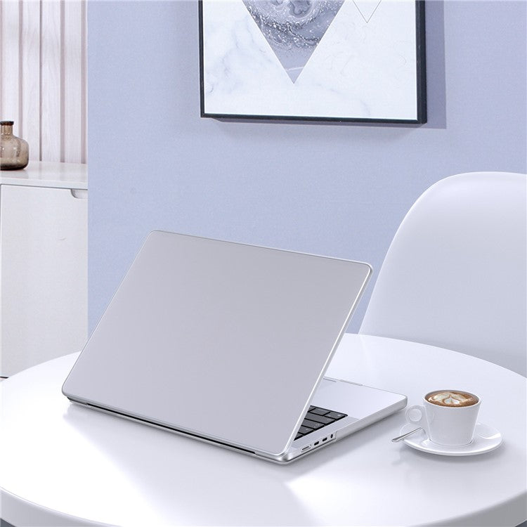 LENTION For MacBook Air 13 inch (2025) / (2024) / (2022) A2681 Hard PC Laptop Case Anti-Scratch Matte Notebook Protective Cover - Transparent White