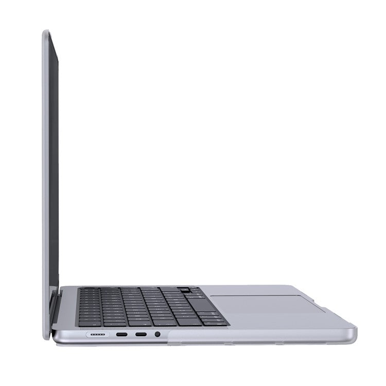 LENTION For MacBook Air 13 inch (2025) / (2024) / (2022) A2681 Hard PC Laptop Case Anti-Scratch Matte Notebook Protective Cover - Transparent White