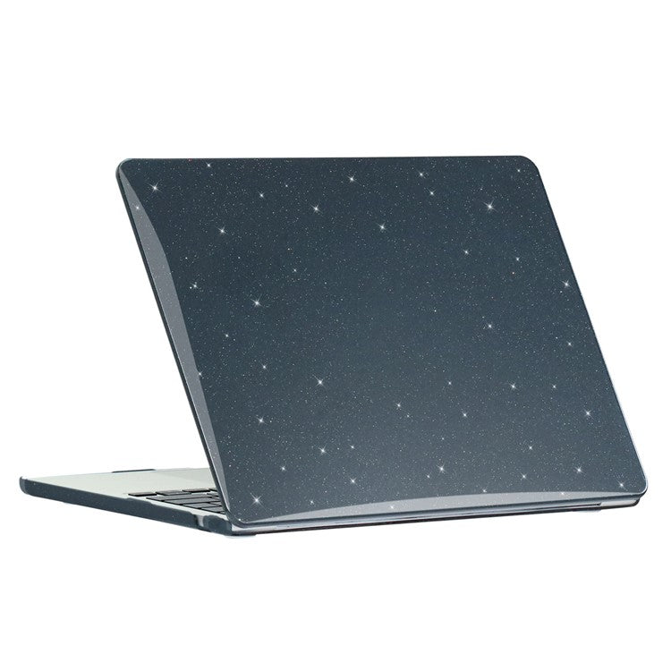Protective Case for MacBook Air 13 inch (2025) / (2024) A3113 M3 / (2022) A2681 Hard PC Full Covering Starry Sky Design Laptops Shell - Black