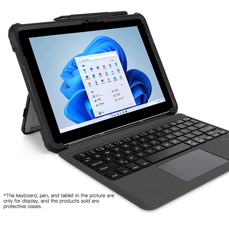 Protective Case for Microsoft Surface Pro 9 Acrylic + TPU Transparent Case Portable Anti-Fall Laptop Cover with Shoulder Strap / Pen Slot