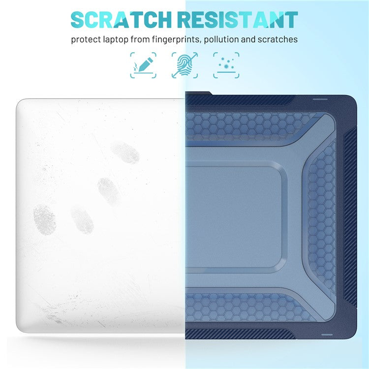 For MacBook Pro 16 inch (2024) (2023) (2021) A2485 M1 Pro / M1 Max Laptop Case Kickstand Hard PC Cover - Sapphire