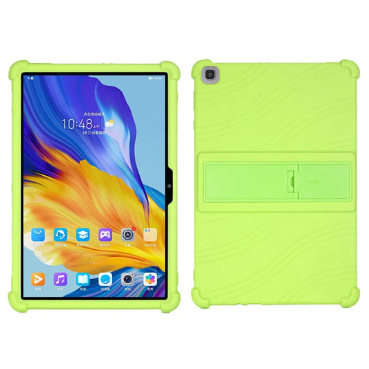 Soft Silicone Cover for Honor Pad 7 10.1-inch 2020, Tablet Protective Case with PC Kickstand Design - Green