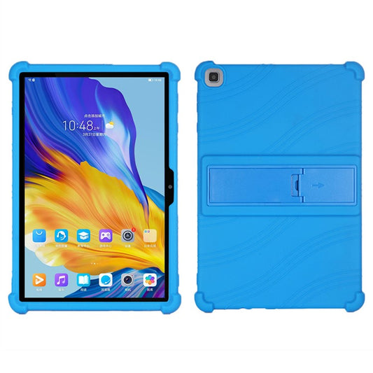 Soft Silicone Cover for Honor Pad 7 10.1-inch 2020, Tablet Protective Case with PC Kickstand Design - Dark Blue