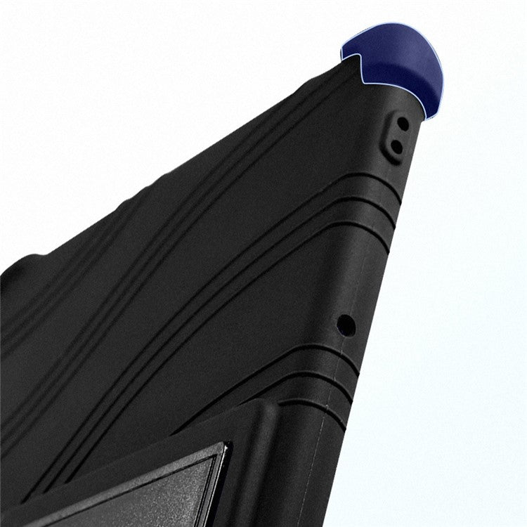 Soft Silicone Cover for Honor Pad 7 10.1-inch 2020, Tablet Protective Case with PC Kickstand Design - Dark Blue