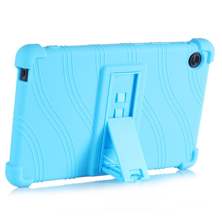 Protective Cover for Huawei MatePad T8 8-inch 2020 (KOB2-L09 / W09), Soft Silicone Tablet Case with PC Kickstand - Sky Blue