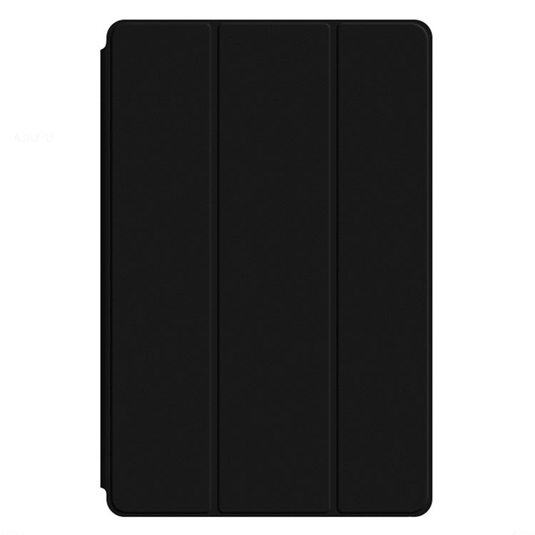 For Honor Pad V8 Pro 12.1-inch Tri-fold Stand Folio Tablet Case Protective Cover PU Leather Tablet Cover - Black