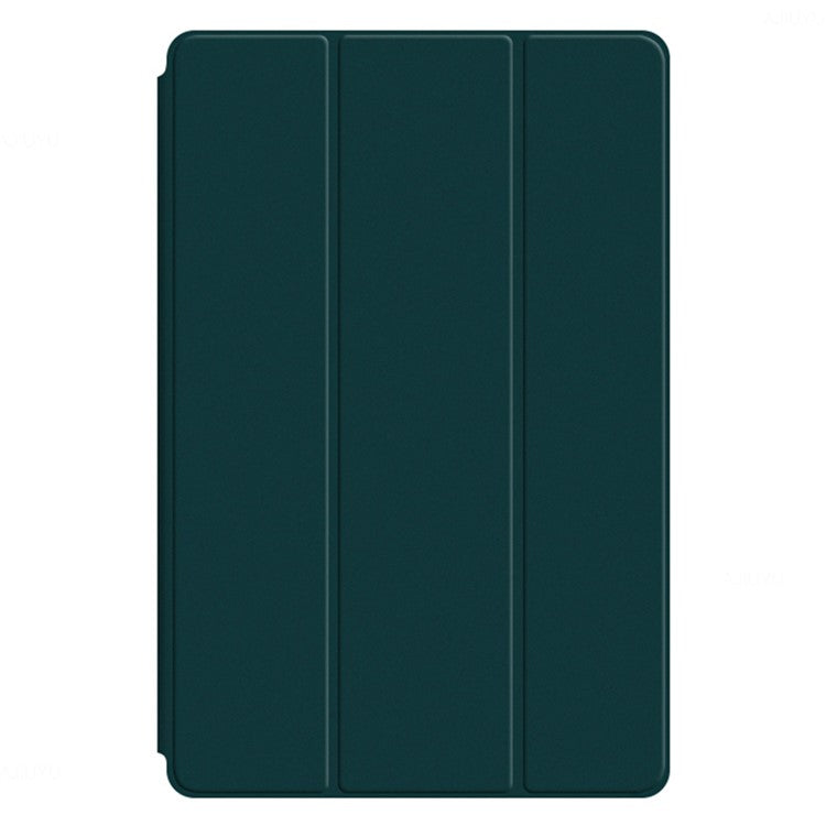 For Honor Pad V8 Pro 12.1-inch Tri-fold Stand Folio Tablet Case Protective Cover PU Leather Tablet Cover - Green