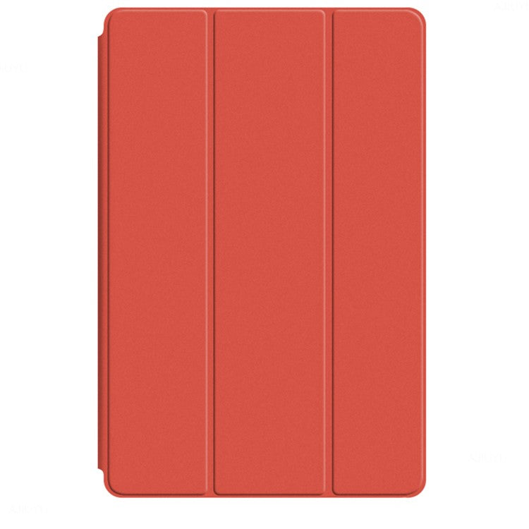 For Honor Pad V8 Pro 12.1-inch Tri-fold Stand Folio Tablet Case Protective Cover PU Leather Tablet Cover - Red