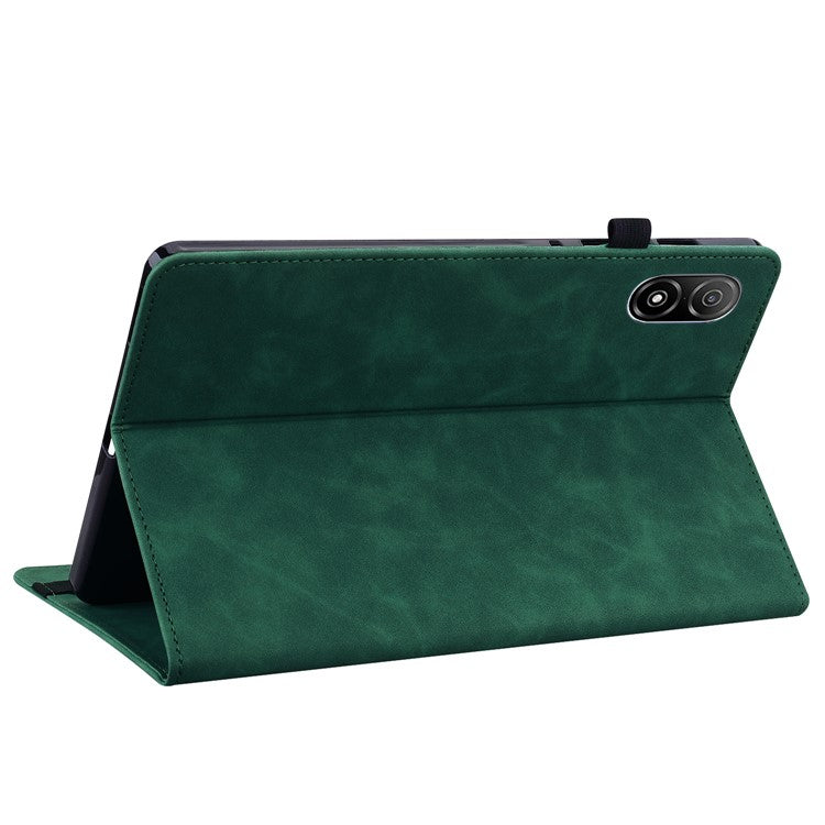 For Honor Pad V8 Pro PU Leather Stand Case Zipper Pocket Card Holder Tablet Cover with Auto Wake / Sleep - Green