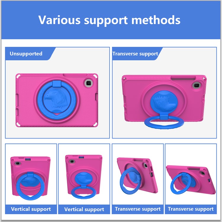 For Samsung Galaxy Tab A9 / A 8.0 (2019) SM-T290 (Wi-Fi) / SM-T295 (LTE) / Tab A7 Lite 8.7-inch (2020) T220 / T225 Tablet Cover - Rose