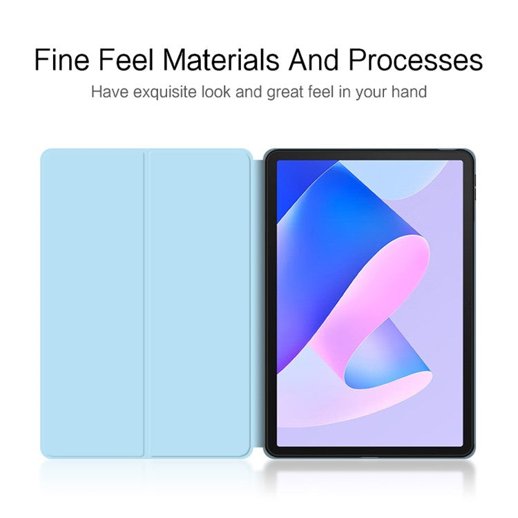 PU Leather Case for Huawei MatePad 11 (2023) Protective Flip Tablet Cover with Stand - Blue