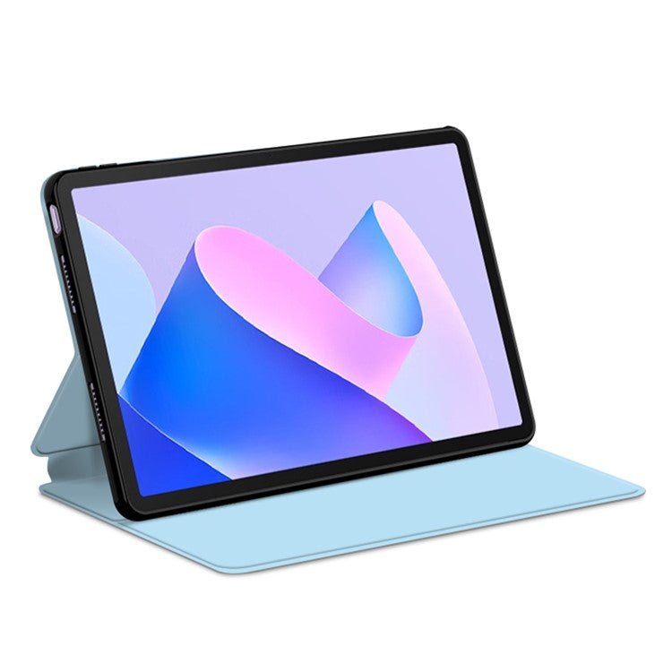 PU Leather Case for Huawei MatePad 11 (2023) Protective Flip Tablet Cover with Stand - Blue