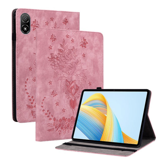 Anti-Scratch Tablet Cover For Honor Pad V8 Pro PU Leather Case Imprinted Design Stand Shell - Pink