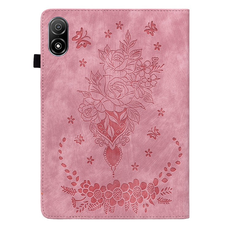Anti-Scratch Tablet Cover For Honor Pad V8 Pro PU Leather Case Imprinted Design Stand Shell - Pink