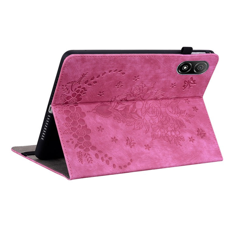 Anti-Scratch Tablet Cover For Honor Pad V8 Pro PU Leather Case Imprinted Design Stand Shell - Rose