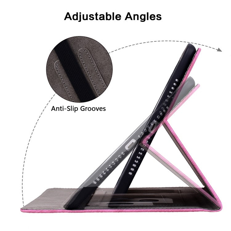 Anti-Scratch Tablet Cover For Honor Pad V8 Pro PU Leather Case Imprinted Design Stand Shell - Rose