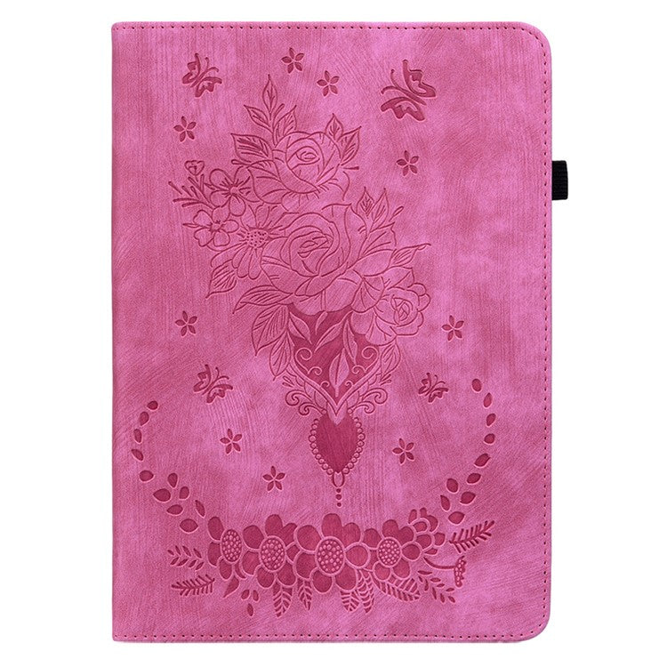 Anti-Scratch Tablet Cover For Honor Pad V8 Pro PU Leather Case Imprinted Design Stand Shell - Rose
