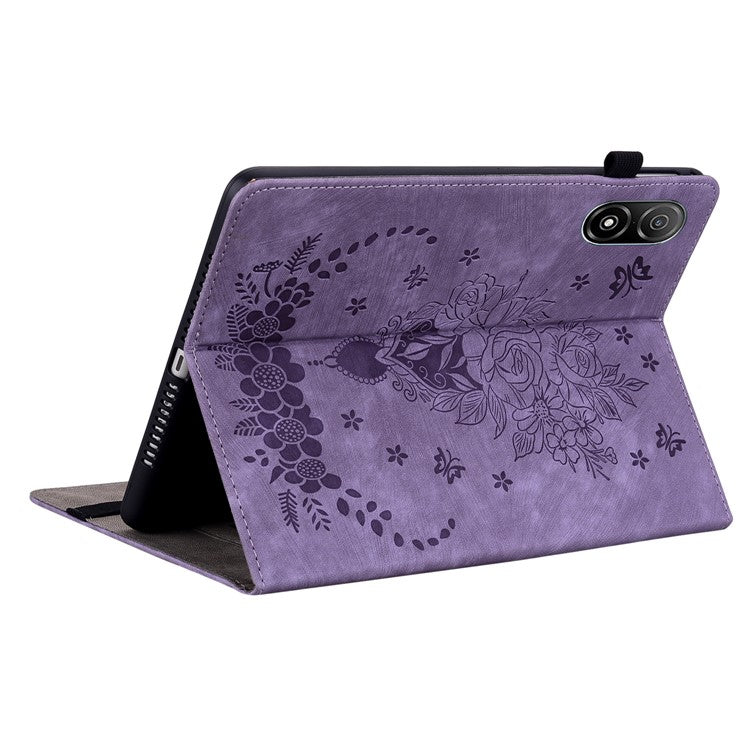 Anti-Scratch Tablet Cover For Honor Pad V8 Pro PU Leather Case Imprinted Design Stand Shell - Purple