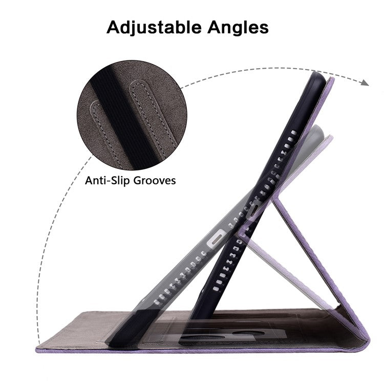 Anti-Scratch Tablet Cover For Honor Pad V8 Pro PU Leather Case Imprinted Design Stand Shell - Purple