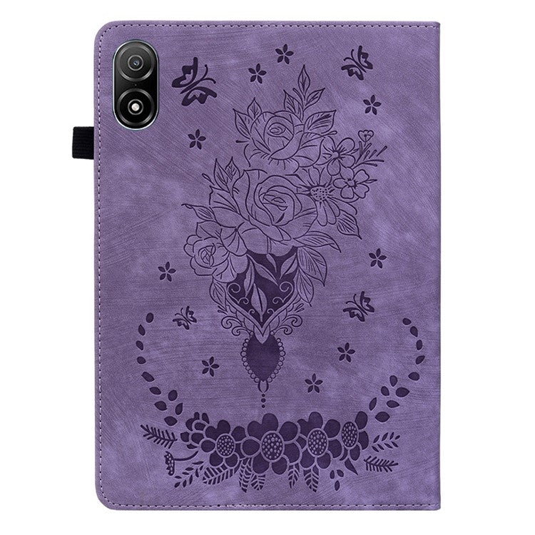 Anti-Scratch Tablet Cover For Honor Pad V8 Pro PU Leather Case Imprinted Design Stand Shell - Purple