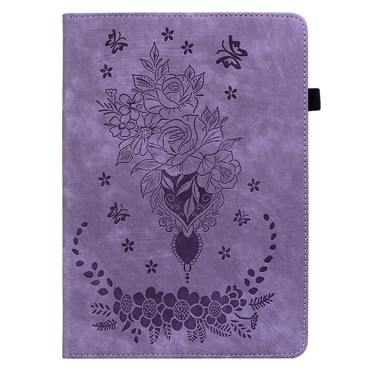 Anti-Scratch Tablet Cover For Honor Pad V8 Pro PU Leather Case Imprinted Design Stand Shell - Purple