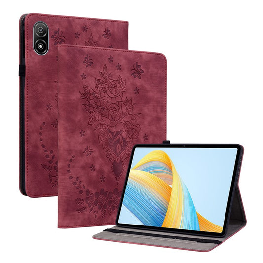 Anti-Scratch Tablet Cover For Honor Pad V8 Pro PU Leather Case Imprinted Design Stand Shell - Red