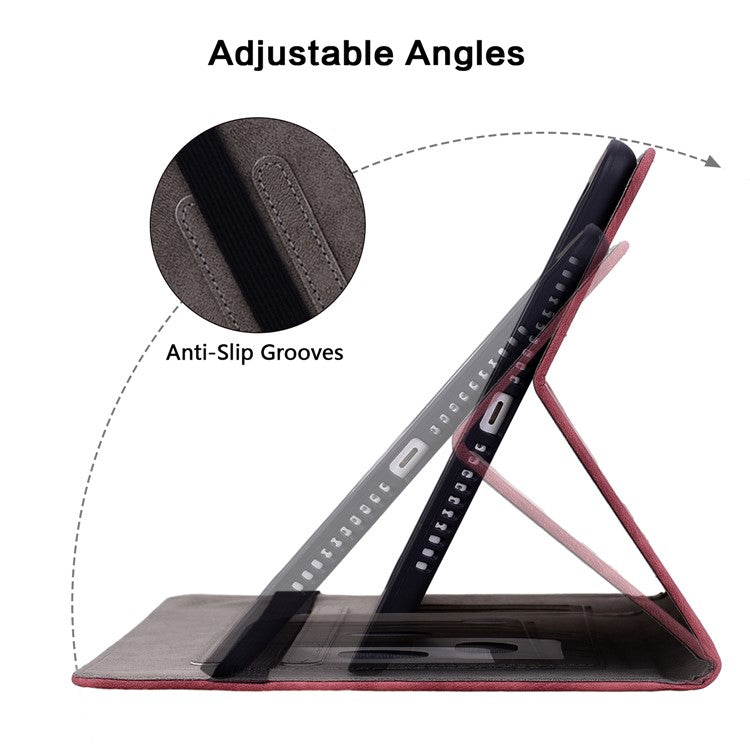 Anti-Scratch Tablet Cover For Honor Pad V8 Pro PU Leather Case Imprinted Design Stand Shell - Red