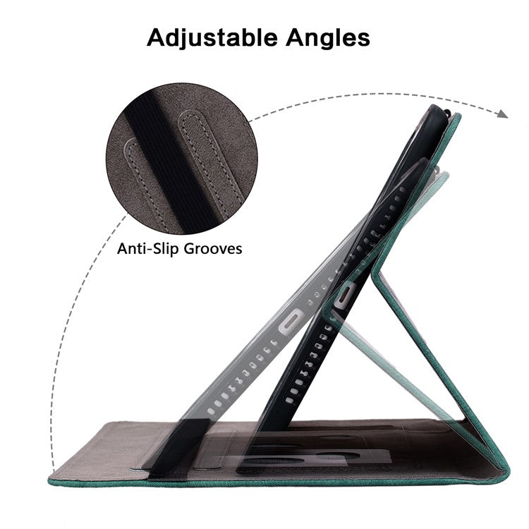 Anti-Scratch Tablet Cover For Honor Pad V8 Pro PU Leather Case Imprinted Design Stand Shell - Green