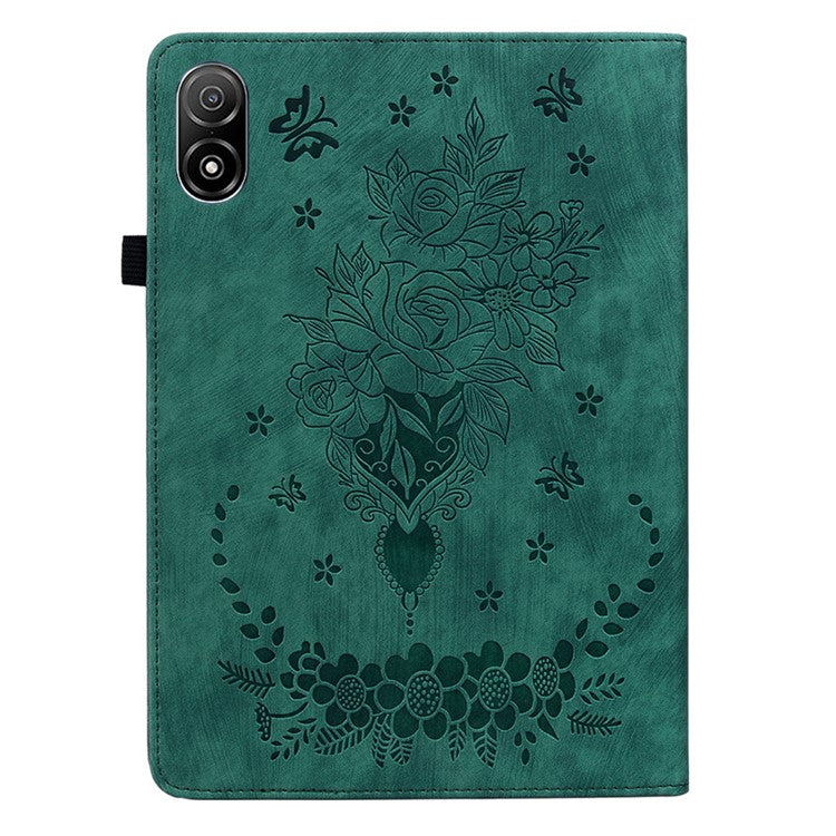 Anti-Scratch Tablet Cover For Honor Pad V8 Pro PU Leather Case Imprinted Design Stand Shell - Green