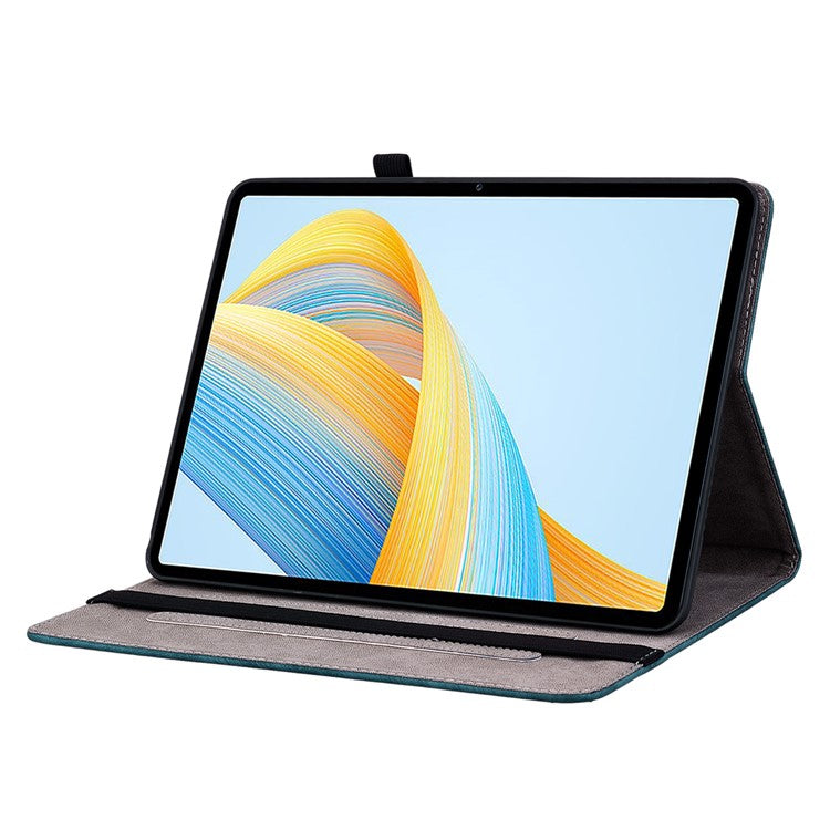 Anti-Scratch Tablet Cover For Honor Pad V8 Pro PU Leather Case Imprinted Design Stand Shell - Blue