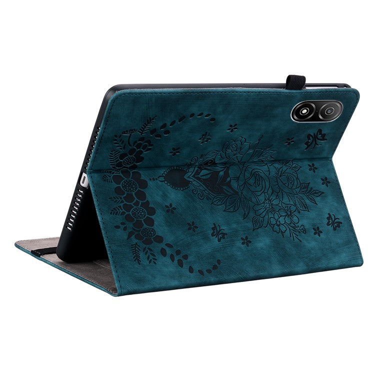 Anti-Scratch Tablet Cover For Honor Pad V8 Pro PU Leather Case Imprinted Design Stand Shell - Blue