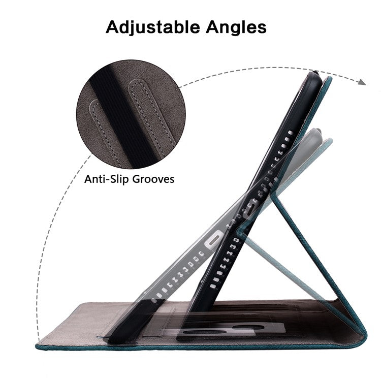 Anti-Scratch Tablet Cover For Honor Pad V8 Pro PU Leather Case Imprinted Design Stand Shell - Blue