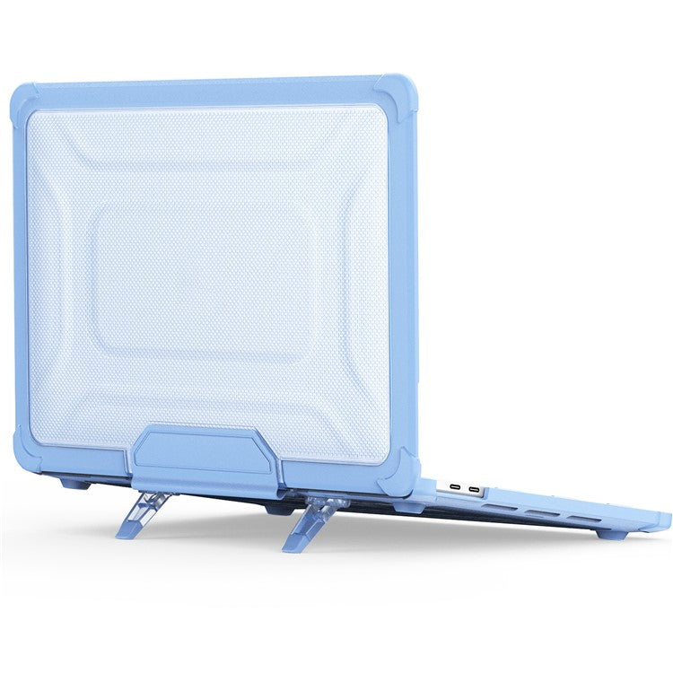 For MacBook Pro 13 inch (2018) / (2020) / (2022) (A2338 M1 / M2 A2289 A2251 A2159 A1989 A1706 A1708) PC+TPU Laptop Case - Baby Blue