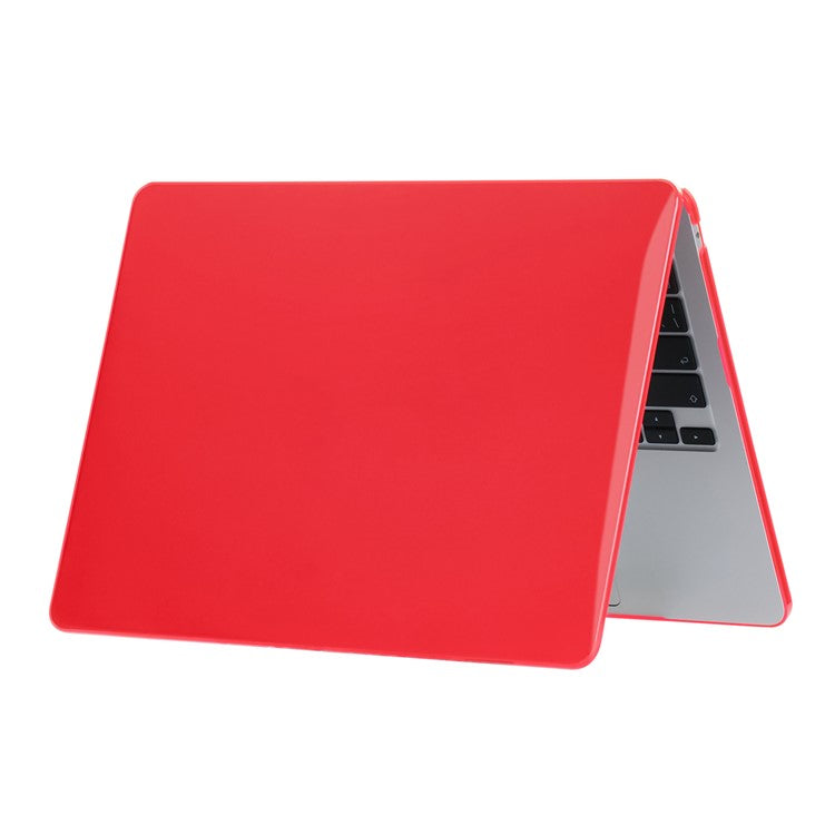 For Macbook Air 15 inch (2025) / (2024) A3114 M3 / (2023) M2 A2941 Laptop Case Transparent Hard PC Protective Cover - Red
