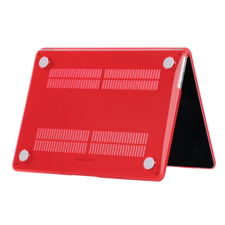 For Macbook Air 15 inch (2025) / (2024) A3114 M3 / (2023) M2 A2941 Laptop Case Transparent Hard PC Protective Cover - Red
