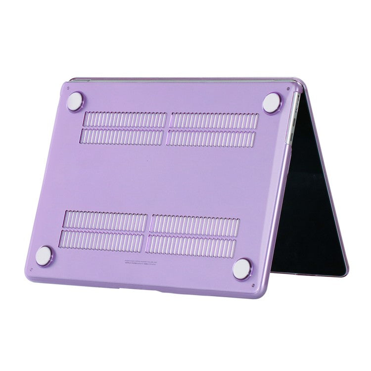 For Macbook Air 15 inch (2025) / (2024) A3114 M3 / (2023) M2 A2941 Laptop Case Transparent Hard PC Protective Cover - Purple