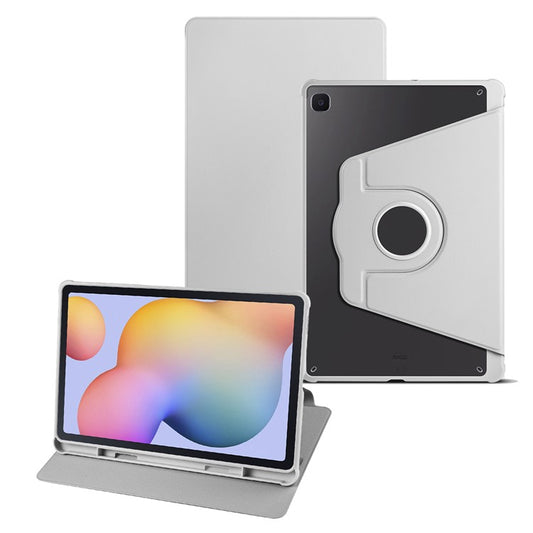 For Samsung Galaxy Tab S6 Lite (2024) / S6 Lite (2022) / S6 Lite (2020) Anti-Drop Tablet Case Stand PU Leather Acrylic Cover - Grey
