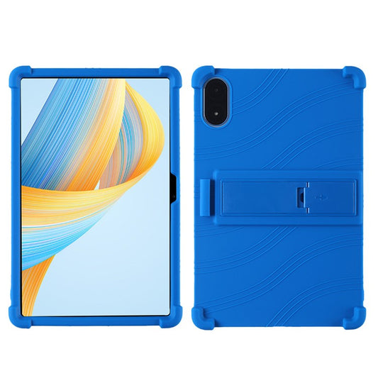 For Honor Pad V8 Pro ROD-W09 Soft Silicone Tablet Case PC Kickstand Anti-scratch Tablet Cover - Dark Blue