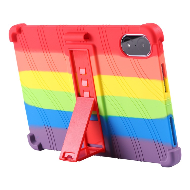 For Honor Pad V8 Pro ROD-W09 Soft Silicone Tablet Case PC Kickstand Anti-scratch Tablet Cover - Red