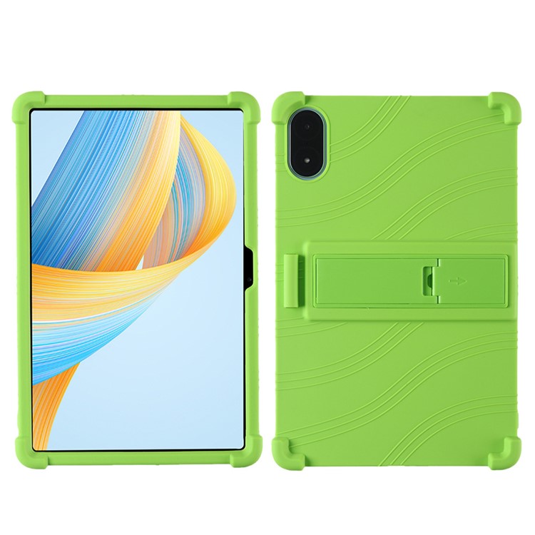 For Honor Pad V8 Pro ROD-W09 Soft Silicone Tablet Case PC Kickstand Anti-scratch Tablet Cover - Green